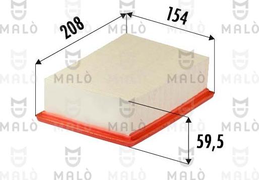 AKRON-MALÒ 1500688 - Повітряний фільтр autocars.com.ua