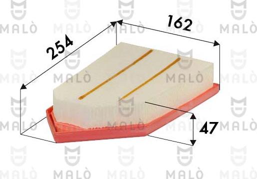 AKRON-MALÒ 1500695 - Повітряний фільтр autocars.com.ua