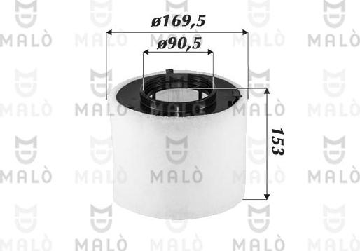 AKRON-MALÒ 1500698 - Повітряний фільтр autocars.com.ua