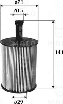 AKRON-MALÒ 1510014 - Масляний фільтр autocars.com.ua