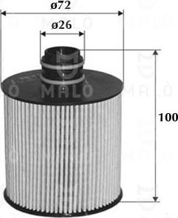 AKRON-MALÒ 1510028 - Масляний фільтр autocars.com.ua