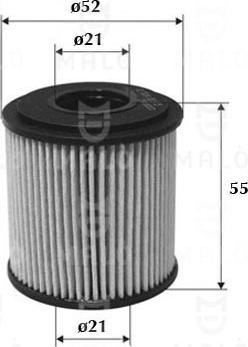 AKRON-MALÒ 1510030 - Масляний фільтр autocars.com.ua