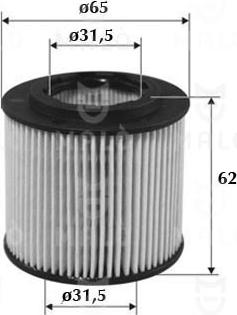 AKRON-MALÒ 1510038 - Масляний фільтр autocars.com.ua