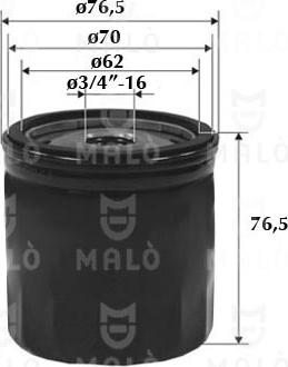 AKRON-MALÒ 1510051 - Масляний фільтр autocars.com.ua