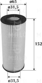 AKRON-MALÒ 1510061 - Масляний фільтр autocars.com.ua