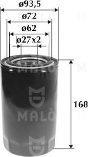 AKRON-MALÒ 1510062 - Масляний фільтр autocars.com.ua