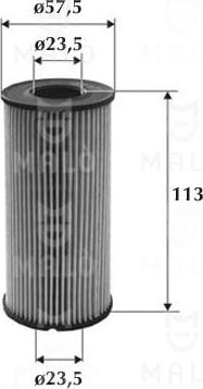 AKRON-MALÒ 1510073 - Масляний фільтр autocars.com.ua