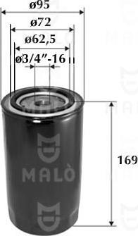 AKRON-MALÒ 1510085 - Масляний фільтр autocars.com.ua