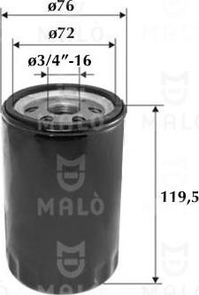 AKRON-MALÒ 1510087 - Масляний фільтр autocars.com.ua