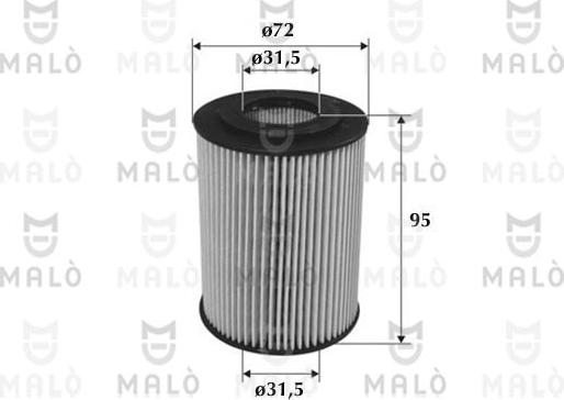 AKRON-MALÒ 1510091 - Масляний фільтр autocars.com.ua