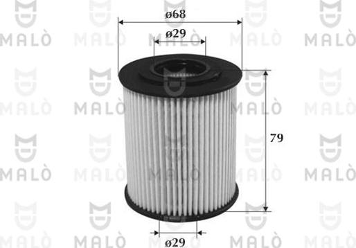 AKRON-MALÒ 1510112 - Масляний фільтр autocars.com.ua