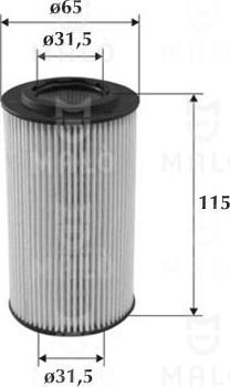 AKRON-MALÒ 1510114 - Масляний фільтр autocars.com.ua