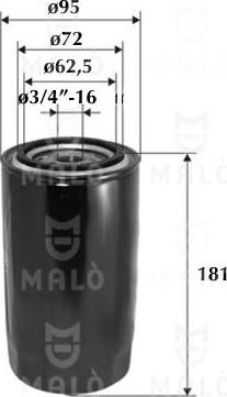 AKRON-MALÒ 1510118 - Масляний фільтр autocars.com.ua