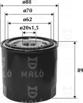 AKRON-MALÒ 1510132 - Масляний фільтр autocars.com.ua