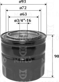 AKRON-MALÒ 1510149 - Паливний фільтр autocars.com.ua