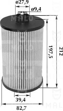 AKRON-MALÒ 1510153 - Масляний фільтр autocars.com.ua