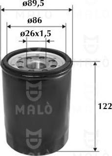 AKRON-MALÒ 1510160 - Масляний фільтр autocars.com.ua