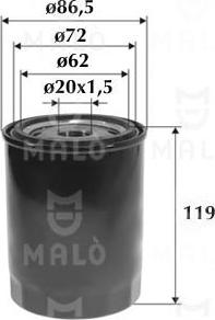 AKRON-MALÒ 1510161 - Масляний фільтр autocars.com.ua