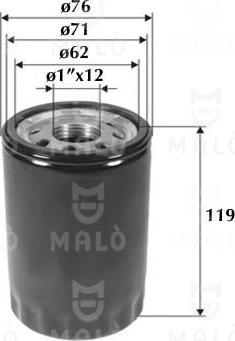 AKRON-MALÒ 1510188 - Масляний фільтр autocars.com.ua