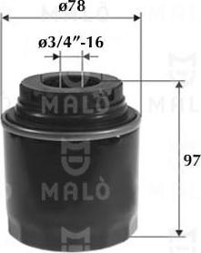 AKRON-MALÒ 1510223 - Масляний фільтр autocars.com.ua