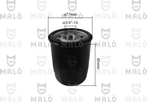 AKRON-MALÒ 1510229 - Масляний фільтр autocars.com.ua