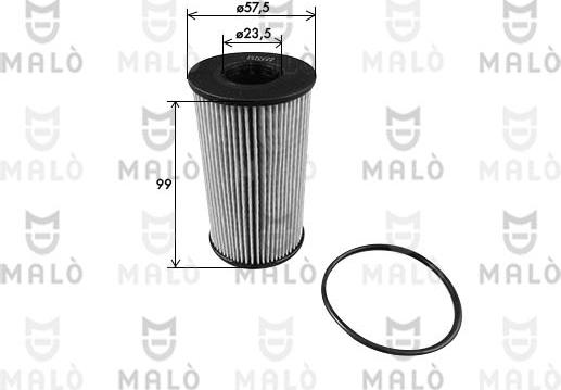 AKRON-MALÒ 1510236 - Масляний фільтр autocars.com.ua