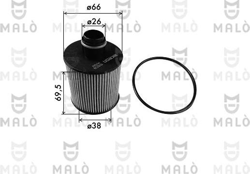 AKRON-MALÒ 1510239 - Масляний фільтр autocars.com.ua