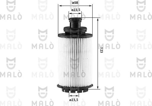AKRON-MALÒ 1510241 - Масляний фільтр autocars.com.ua