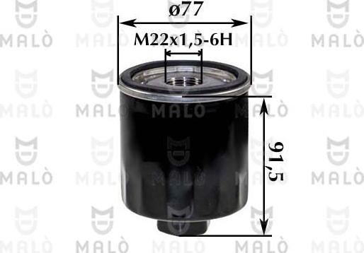 AKRON-MALÒ 1510242 - Масляний фільтр autocars.com.ua