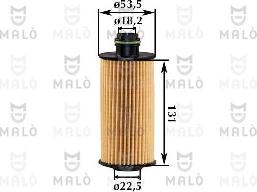 AKRON-MALÒ 1510244 - Масляний фільтр autocars.com.ua