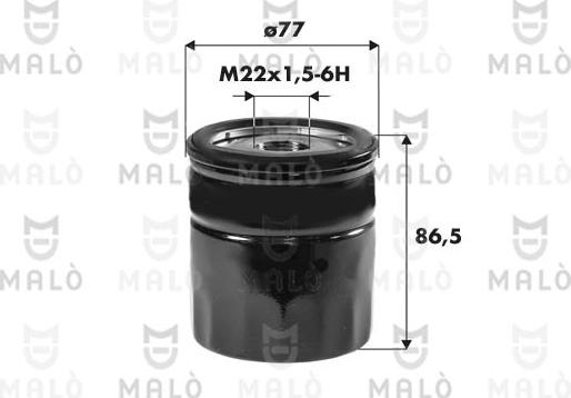 AKRON-MALÒ 1510246 - Масляний фільтр autocars.com.ua