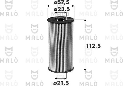 AKRON-MALÒ 1510248 - Масляний фільтр autocars.com.ua