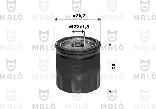 AKRON-MALÒ 1510250 - Масляний фільтр autocars.com.ua