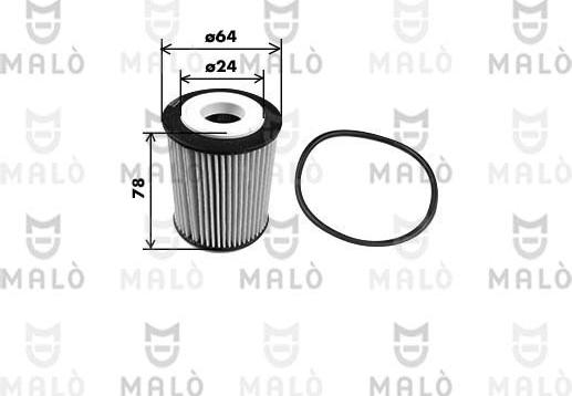 AKRON-MALÒ 1510251 - Масляний фільтр autocars.com.ua