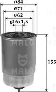 AKRON-MALÒ 1520006 - Паливний фільтр autocars.com.ua