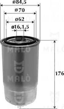 AKRON-MALÒ 1520007 - Паливний фільтр autocars.com.ua