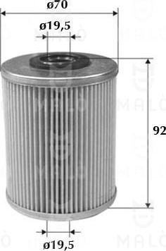 AKRON-MALÒ 1520024 - Паливний фільтр autocars.com.ua