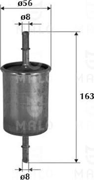 AKRON-MALÒ 1520026 - Паливний фільтр autocars.com.ua