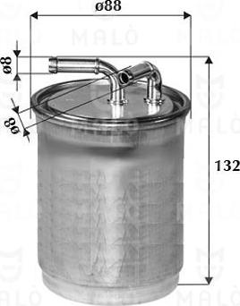 AKRON-MALÒ 1520039 - Паливний фільтр autocars.com.ua