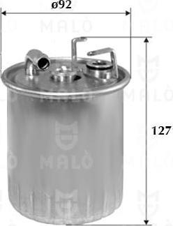 AKRON-MALÒ 1520045 - Паливний фільтр autocars.com.ua