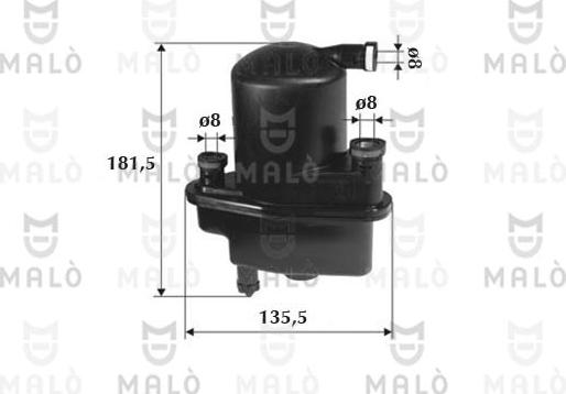 AKRON-MALÒ 1520047 - Паливний фільтр autocars.com.ua