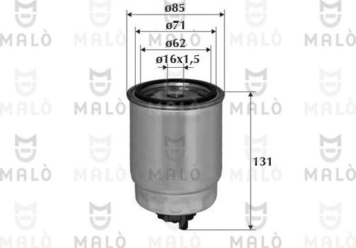 AKRON-MALÒ 1520050 - Паливний фільтр autocars.com.ua