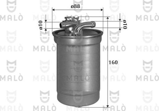 AKRON-MALÒ 1520053 - Паливний фільтр autocars.com.ua