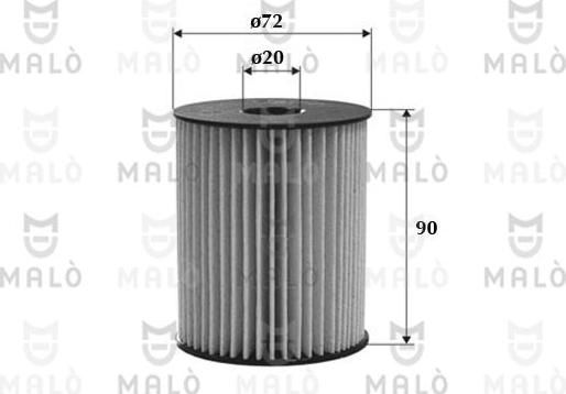 AKRON-MALÒ 1520068 - Паливний фільтр autocars.com.ua