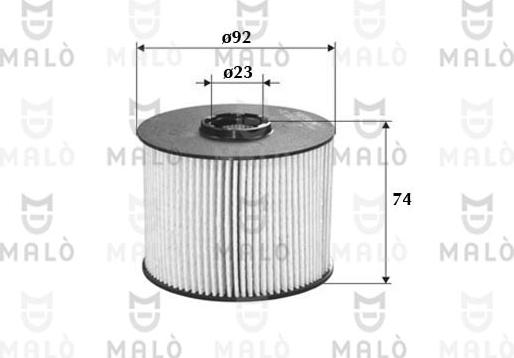 AKRON-MALÒ 1520076 - Паливний фільтр autocars.com.ua