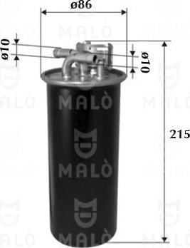 AKRON-MALÒ 1520088 - Паливний фільтр autocars.com.ua