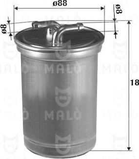 AKRON-MALÒ 1520090 - Паливний фільтр autocars.com.ua