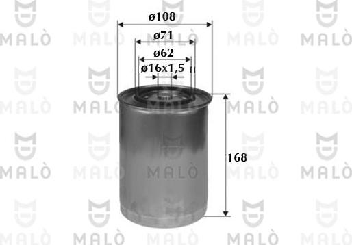 AKRON-MALÒ 1520101 - Паливний фільтр autocars.com.ua
