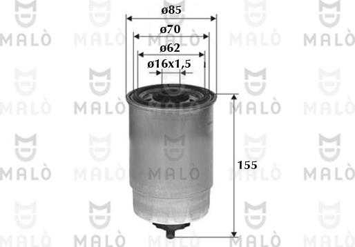 AKRON-MALÒ 1520106 - Паливний фільтр autocars.com.ua