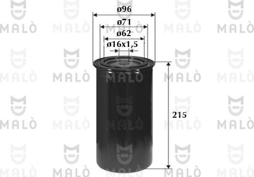 AKRON-MALÒ 1520119 - Паливний фільтр autocars.com.ua